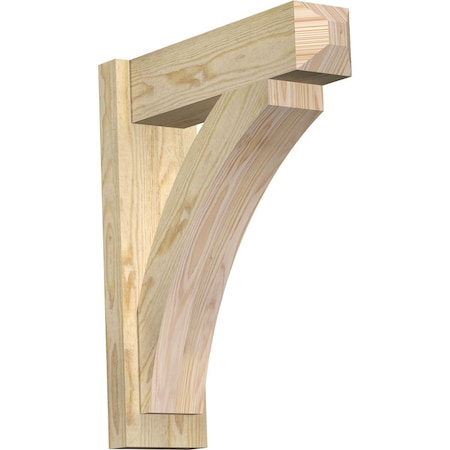 Ekena Millwork Thorton Rough Sawn Craftsman Outlooker, Douglas Fir, 6"W x 20"D x 24"H OUT06X20X24THR04RDF